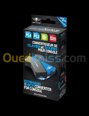 SPIRIT OF GAMER CONVERTISSEUR DE CLAVIER ET SOURIS POUR CONSOLE PS4 PS3 XBOX ONE