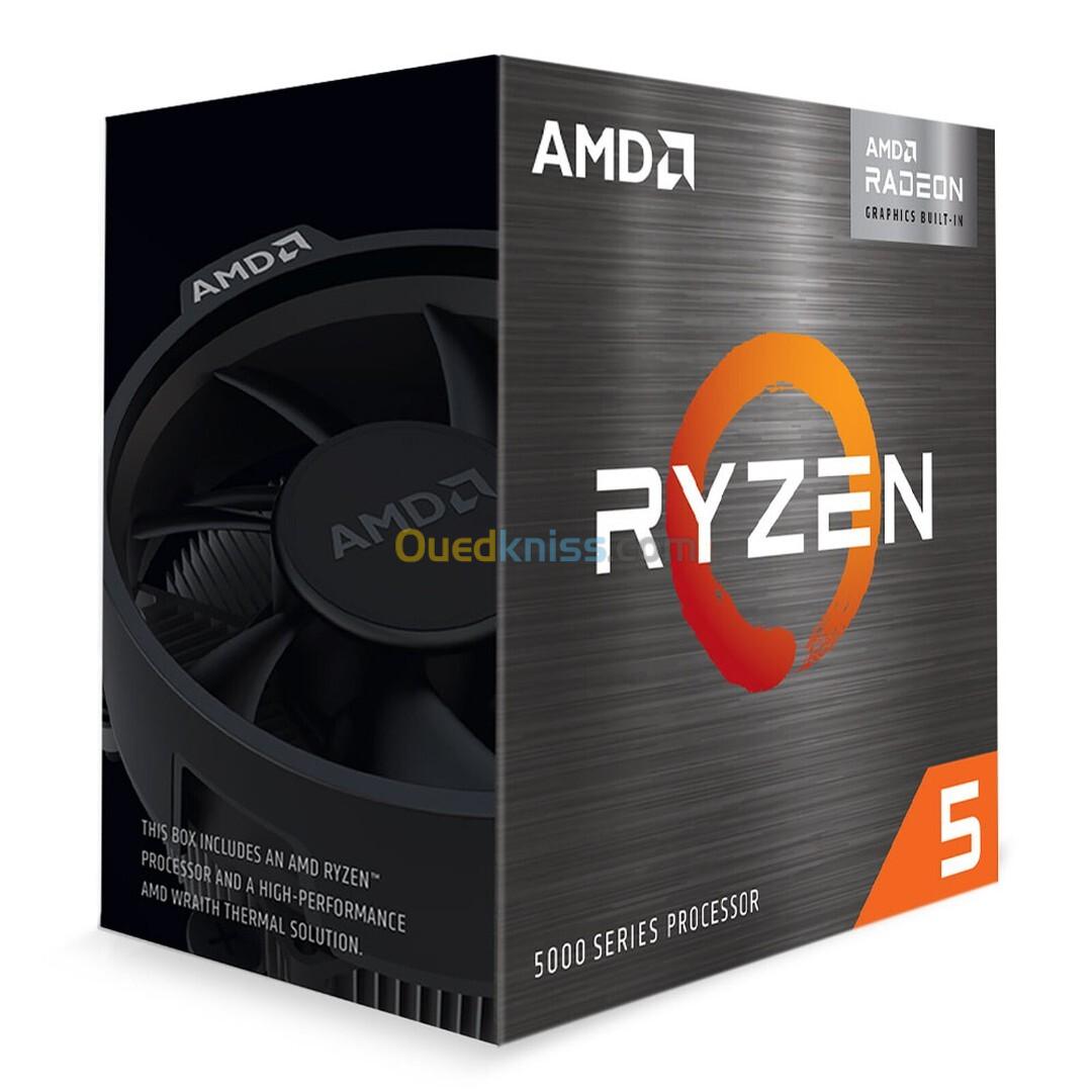 AMD RYZEN 5 5600G WITH RADEON GRAPHICS 6 CORE 12 THREAD (BOX AVEC VENTILATEUR)