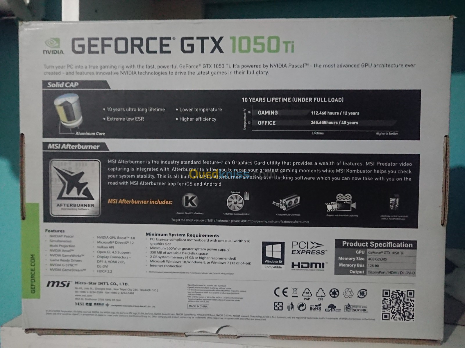 Control gtx 1050 on sale ti