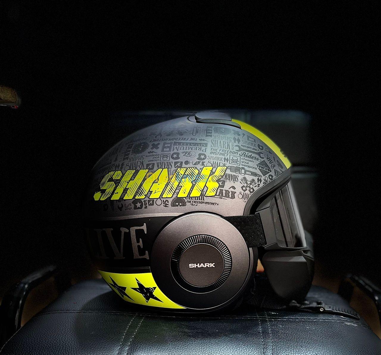 Casque shark raw état jdid