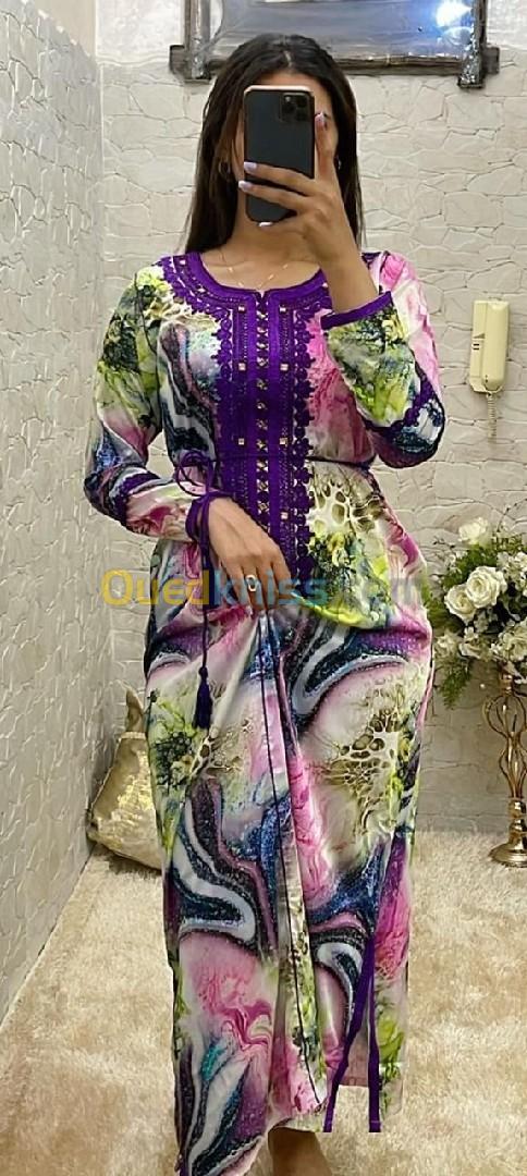 Caftan satin de soie