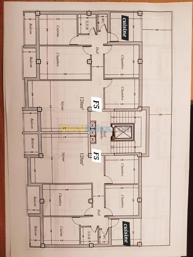 Vente Appartement F5 Alger Bordj el bahri