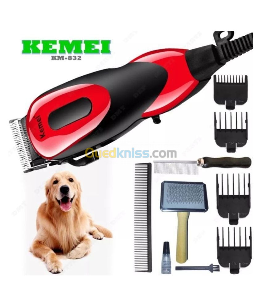 Kemei Ensemble de tondeuse professionnelle pour animaux km-832