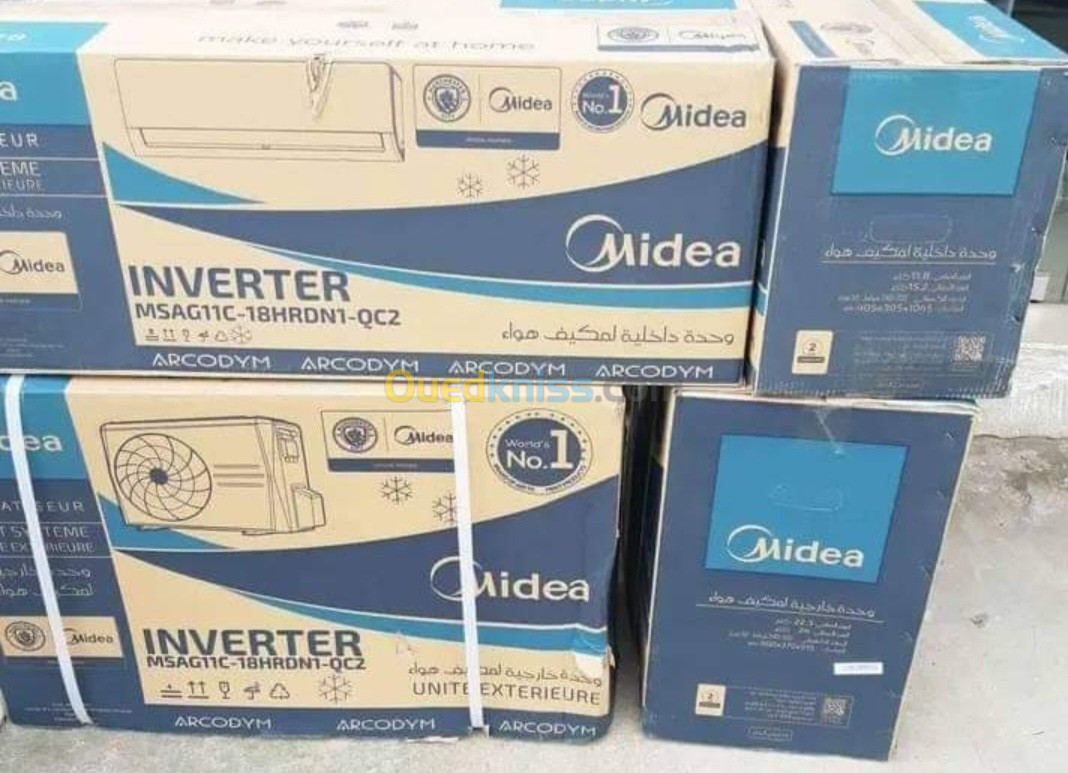 Climatiseur midea 12000 btu et 18000 btu