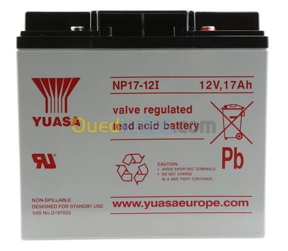 Yuasa,NP17-12I (12V 17Ah),VRLA Battery