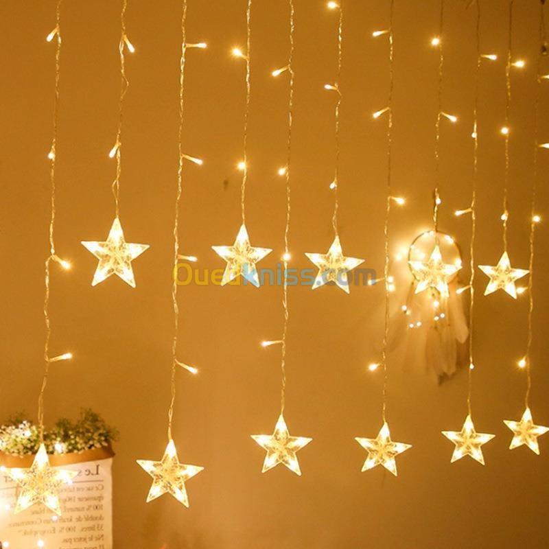 Guirlande lumineuse rideau Stars LED Imperméable 2.5/3.5M 220V