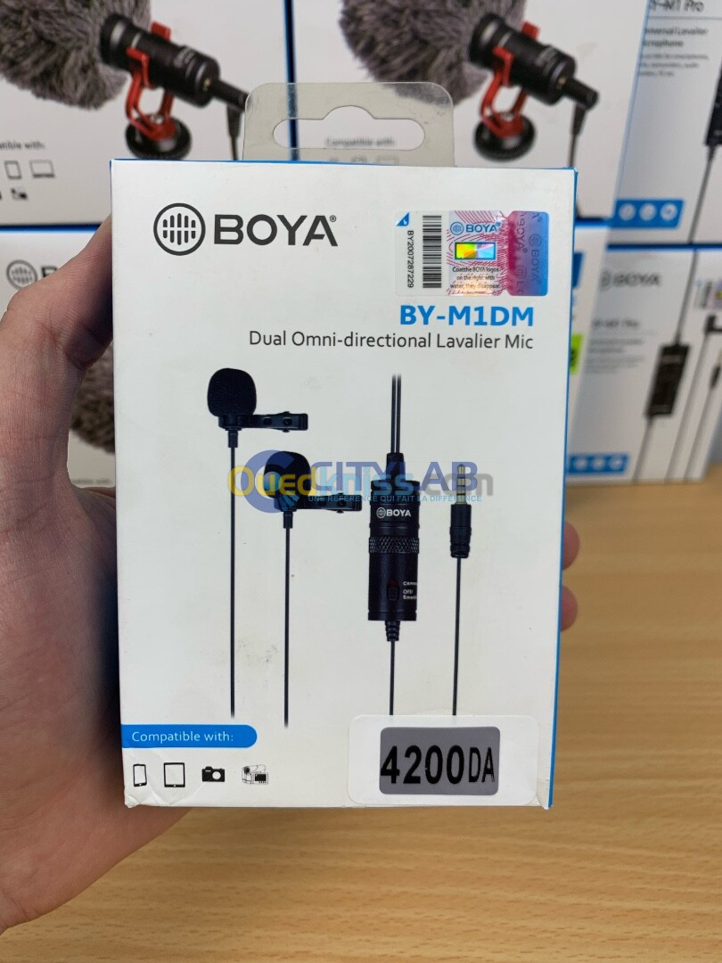 MicroPhone Levalier / Cravate BOYA BY-M1DM (DOUBLE)