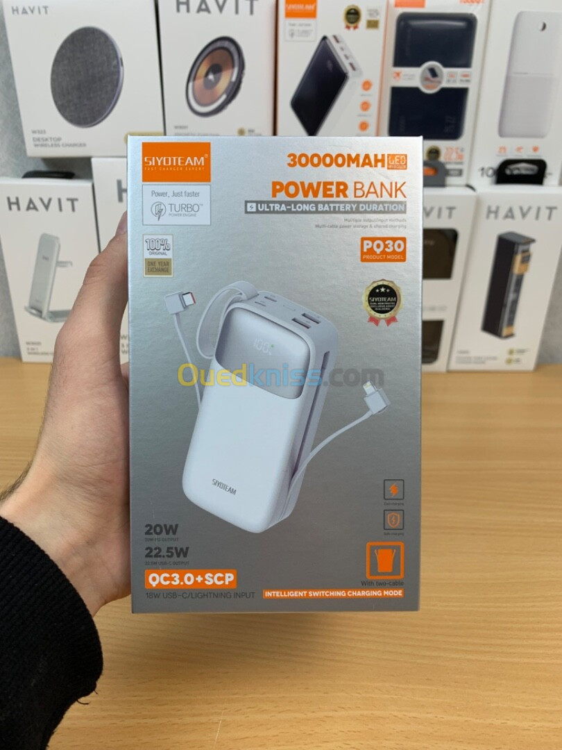 Power Bank SIYOTEAM 30000mAh avec AFFICHEUR PQ30