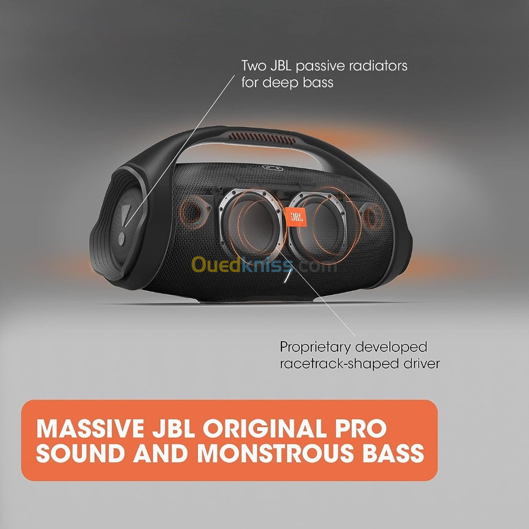 Enceinte Bluetooth portable etanche ultra puissant JBL Boombox 2 Autonomie 24h 