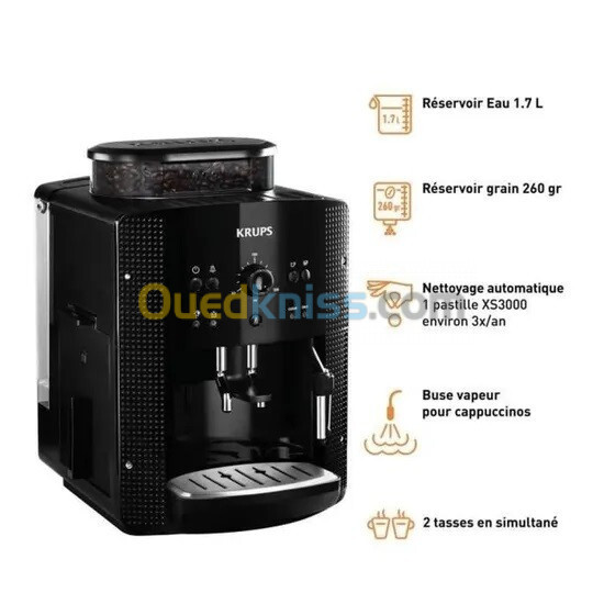 Machine a cafe krups broyeur et buse a vapeur automatique - 15 Bars - ea810b10