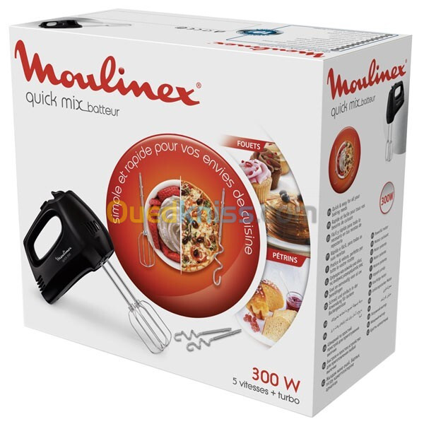 Batteur Quick Mix 300 W - HM31W810 - MOULINEX