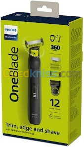 Philips OneBlade Pro 360 - tondeuse à barbe électrique, rasoir et tondeuse corps  (modèle QP6551/30)