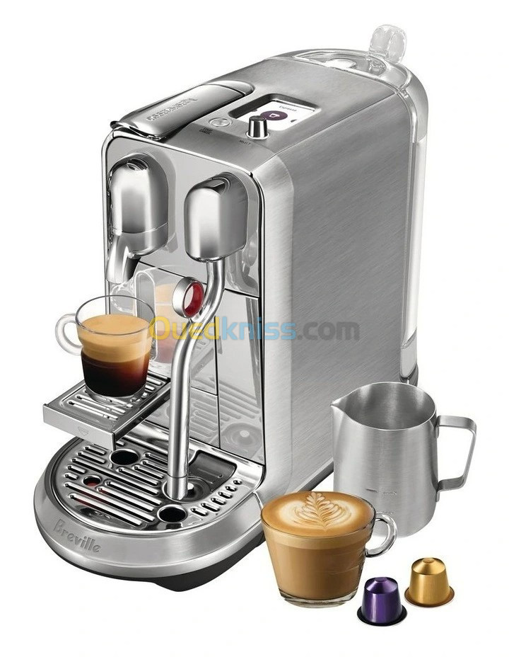 Machine a cafe capsules nespresso creatista plus - 19 bars - ecran - buse vapeur