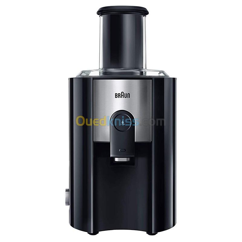 Braun J500 Centrifugeuse Noir/Inox 900 W  عصارة براون - J500 - أسود / استانلس 900 واط