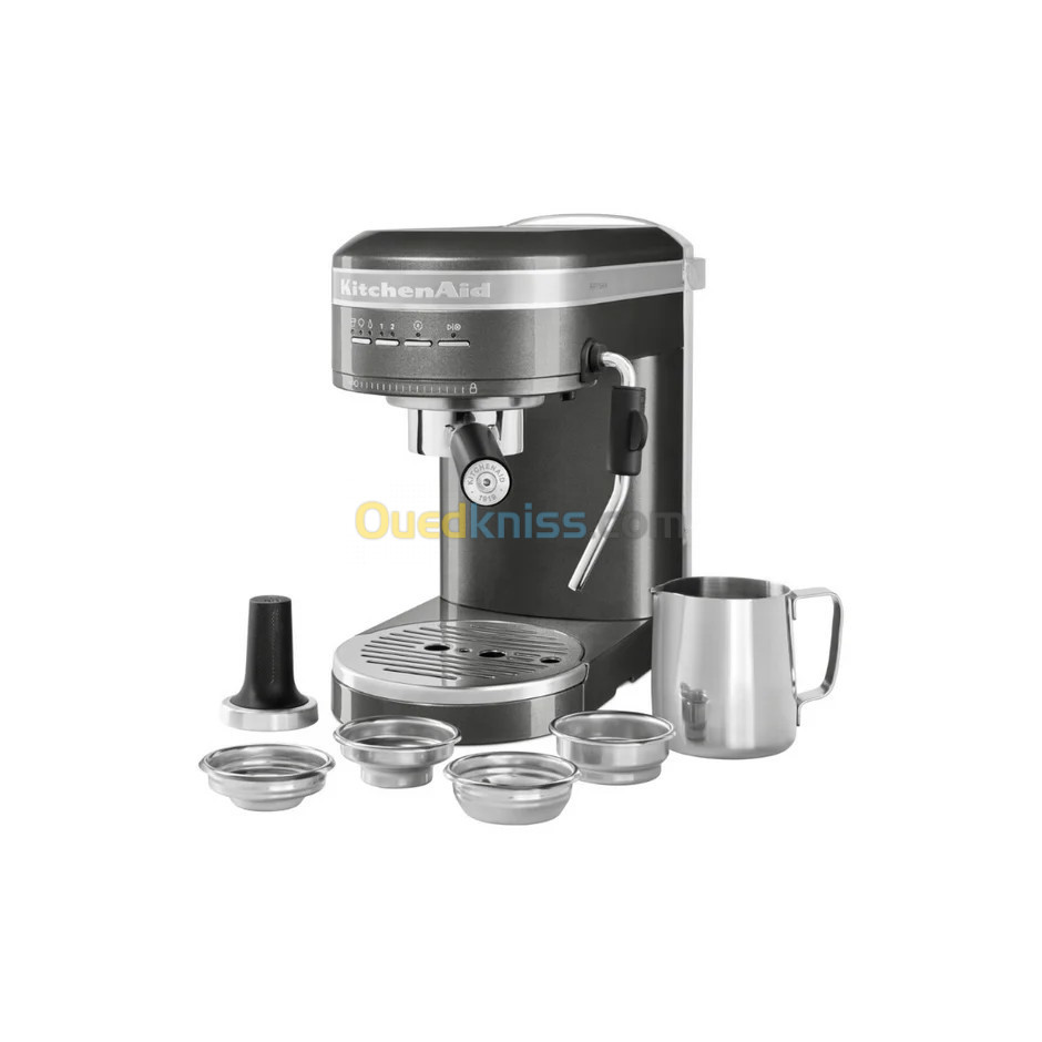 Machine cafe Expresso KITCHENAID Artisan 5KES6503EMS-15 BARS-GRIS / silver