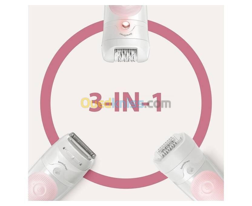 Braun Silk-épil 5 Épilateur Électrique Femme 3EN1+rasoir Blanc/Rose SES5-820