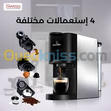 Machine a cafe multifonctions 19 BARS 4En1 Multi-Capsule 1450W 0.6L Brendmann-BS600L