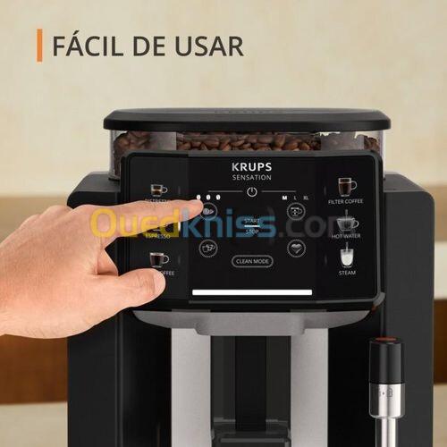 Krups Machine a cafe broyeur 15 bars noir EA910A10 - Sensation-interface tactile