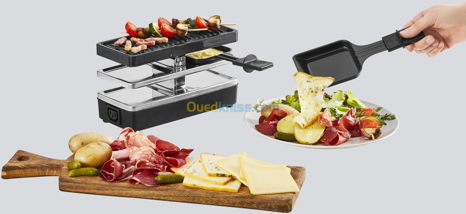 Tefal Raclette/Grill RE2308 Plug & Share 400 W plaque de cuisson Revêtement anti-adhésif