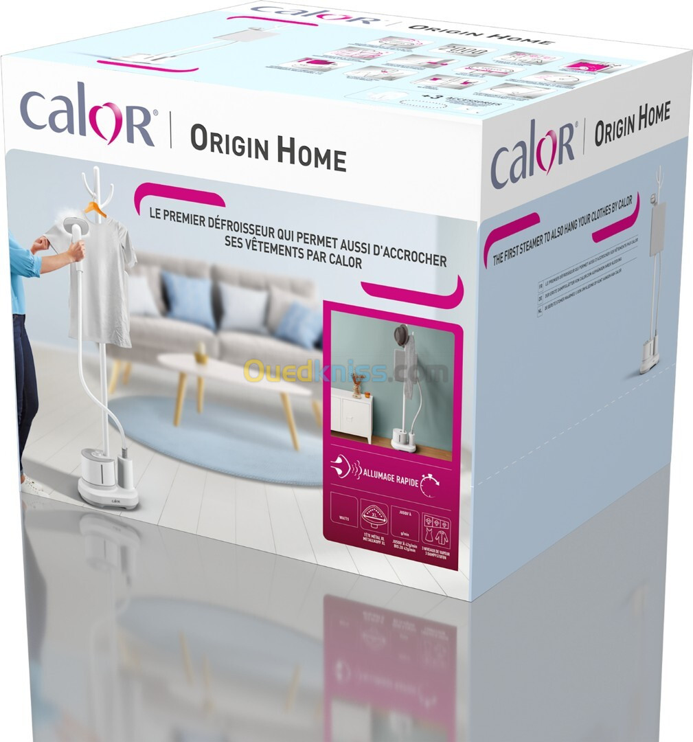 Défroisseur Vapeur CALOR 2000W Origin Home  IT3280C0 - BLANC