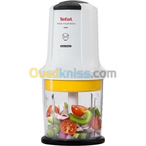 Mini Hachoir MOULINEX Multi-Moulinette - 6 En 1 - AT723110 - Blanc-500w-500ml