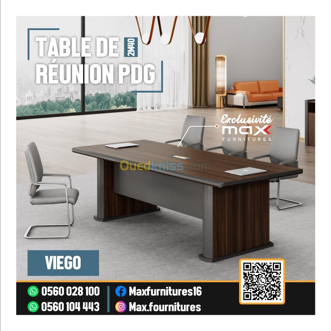 TABLE DE RÉUNION PDG - VIP - IMPORTATION - VIEGO - 2,40M - 4,20M