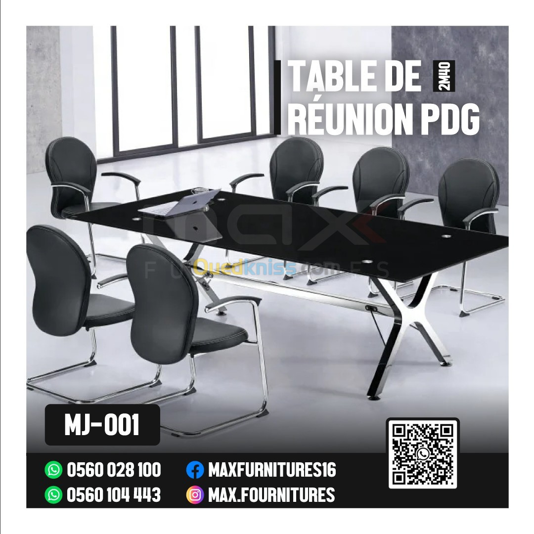 TABLE DE RÉUNION PDG - VIP - IMPORTATION - MJ-001 - 2,20M - 2,40M 