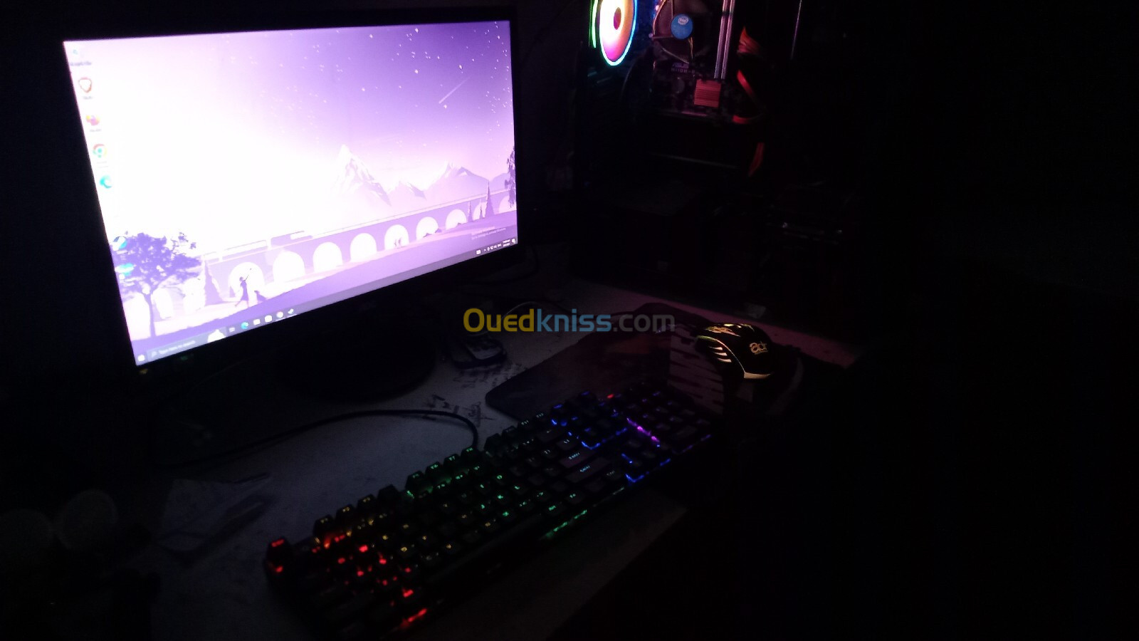 PC Semi Gamer + Écran ( No GPU ) Clavier + souris rgb