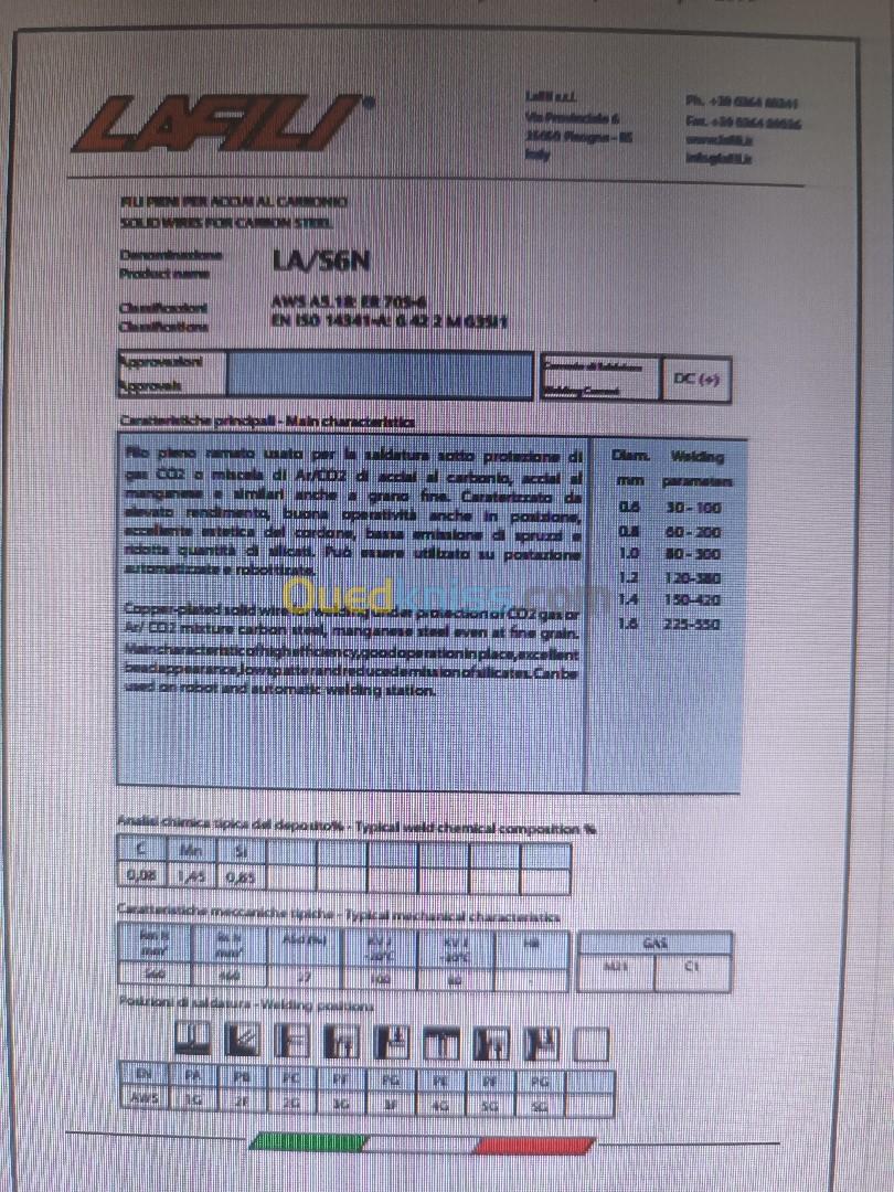 FIL DE SOUDAGE SG2 15KG