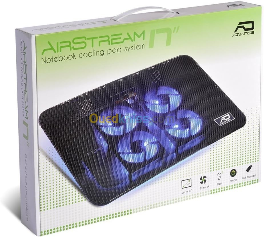 Refroidisseur PRO pour PC portable 17" Advance Airstream 
