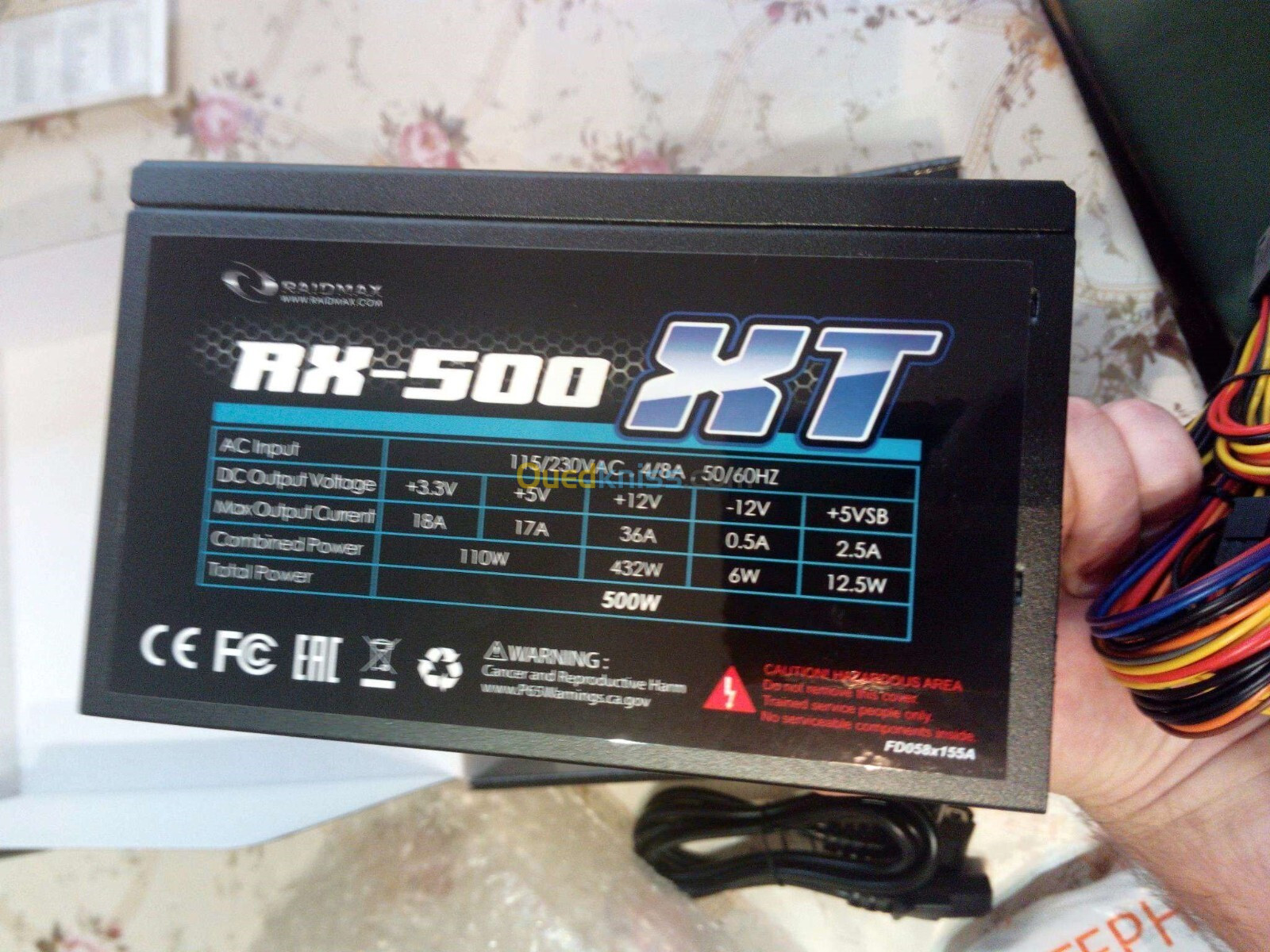 ALIMENTATION: RAIDMAX RX-500 XT ATX POWER SUPPLY 