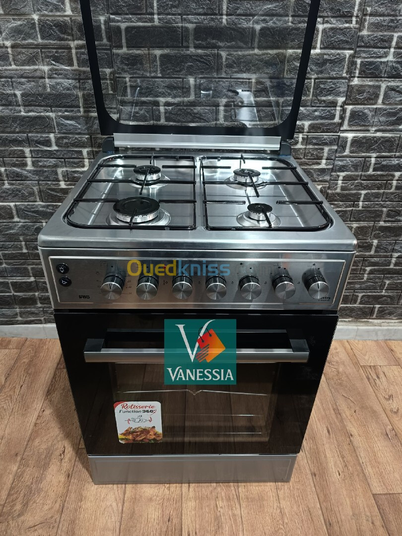 Cuisinière marque iris inox 4feux