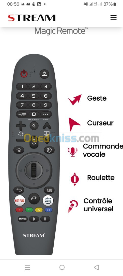 Televiseur stream system LG