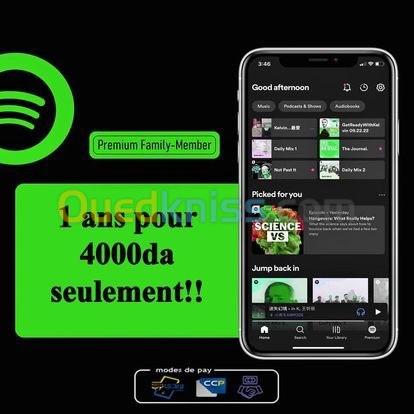 Compte Spotify Premium