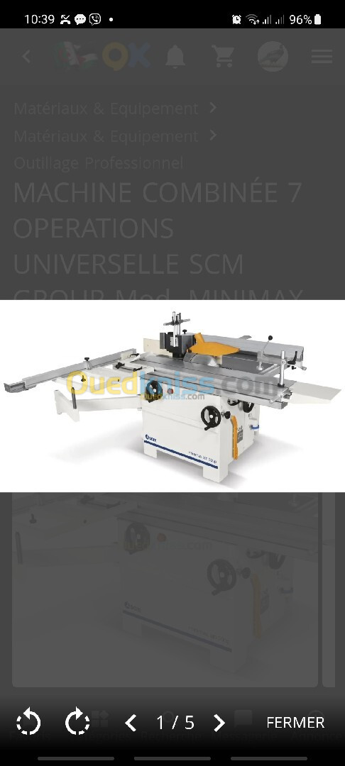 Menuiserie mini max lab 300 combinée 7 operations