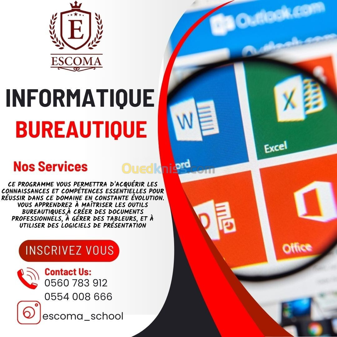 FORMATION EN INFORMATIQUE BUREAUTIQUE 