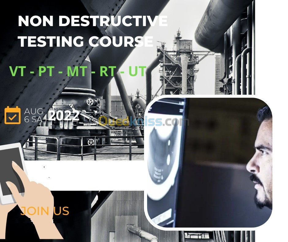 formation et certification dans le  contrôle non destructif (CND) NIV I &II