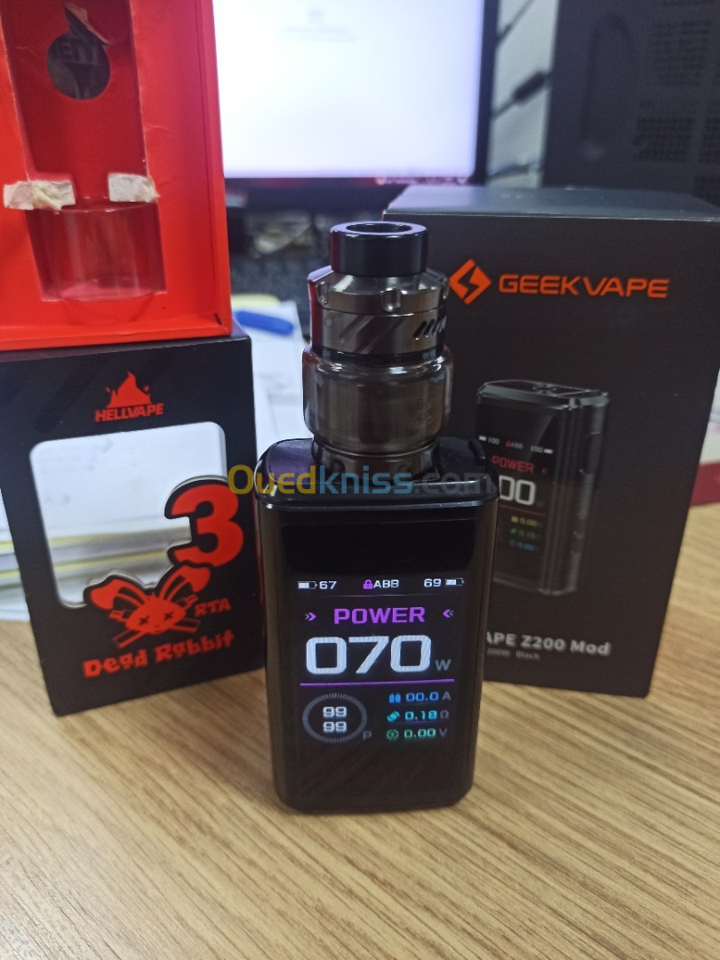 Geek vape z200 et dead rabbit v3