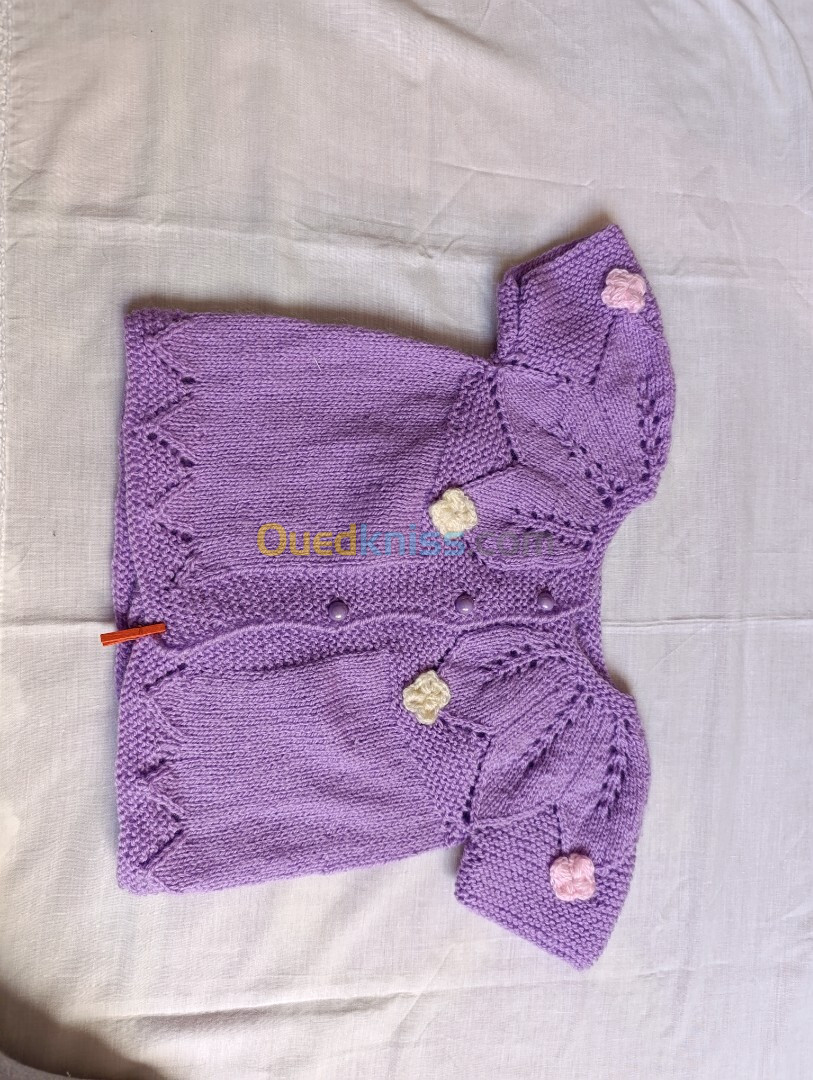 Brassière et gilet bébé 