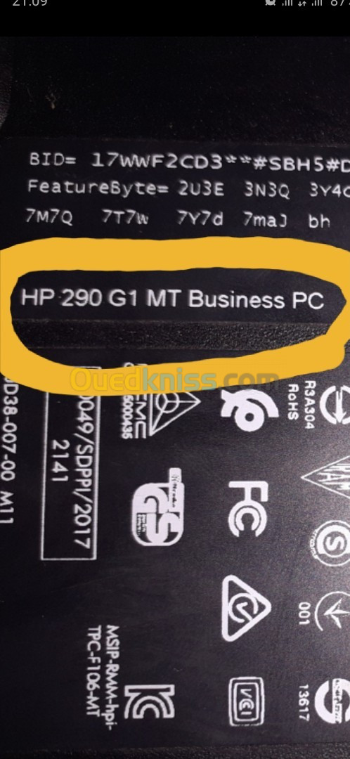 Je cherche carte mére pc bureautique ( hp 290 g1 mt ) ddr 4