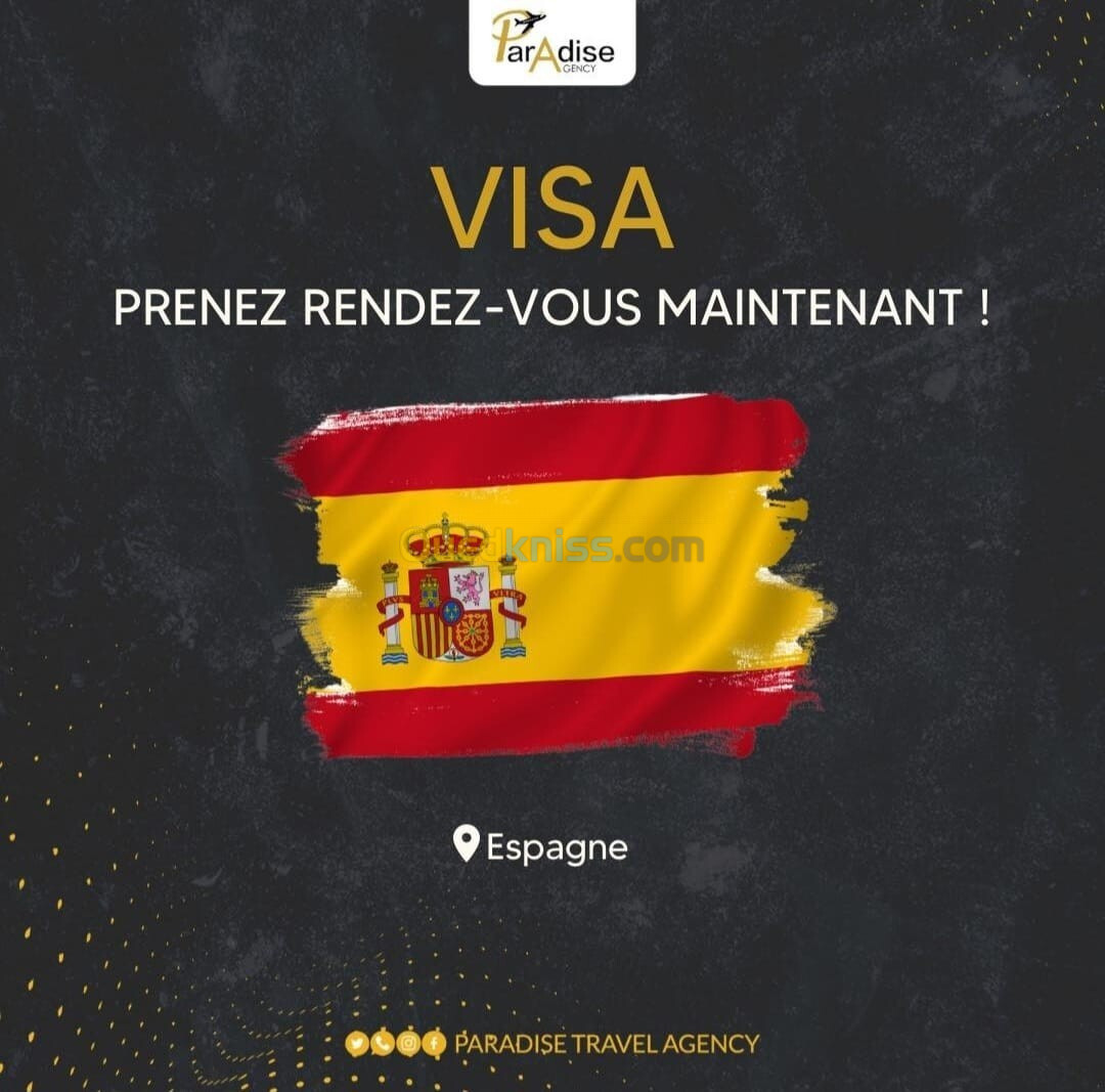 RENDEZ-VOUS VISA ESPAGNE DISPONIBLE 