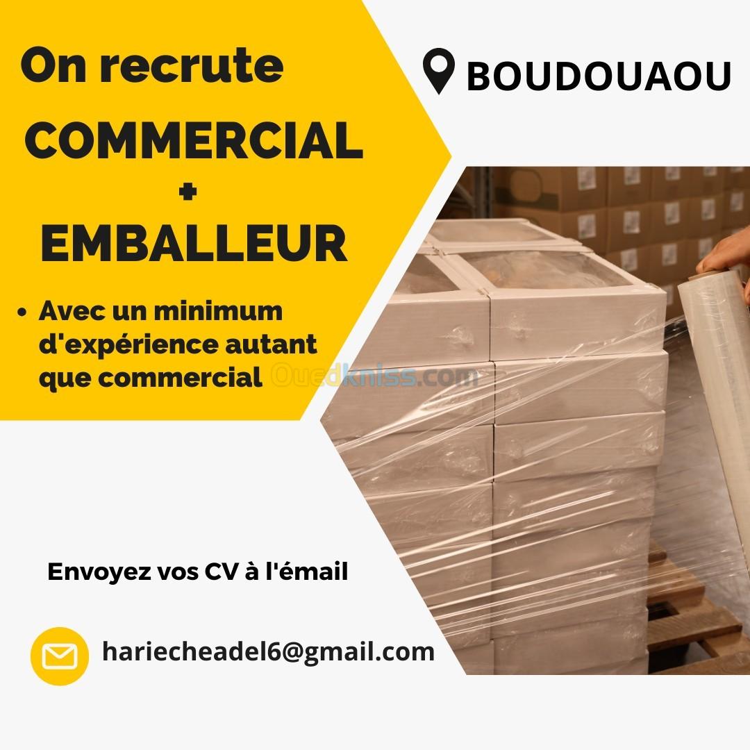 Commercial + Emballeur 