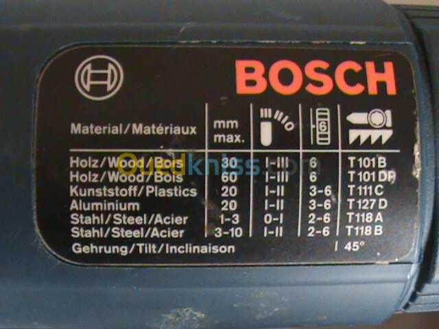 scie sauteuse BOSCH