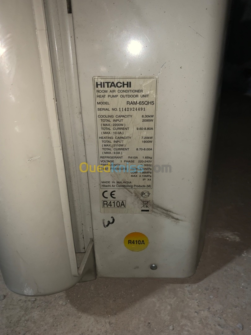 Climatiseur hitachi 24000 btu double splits 