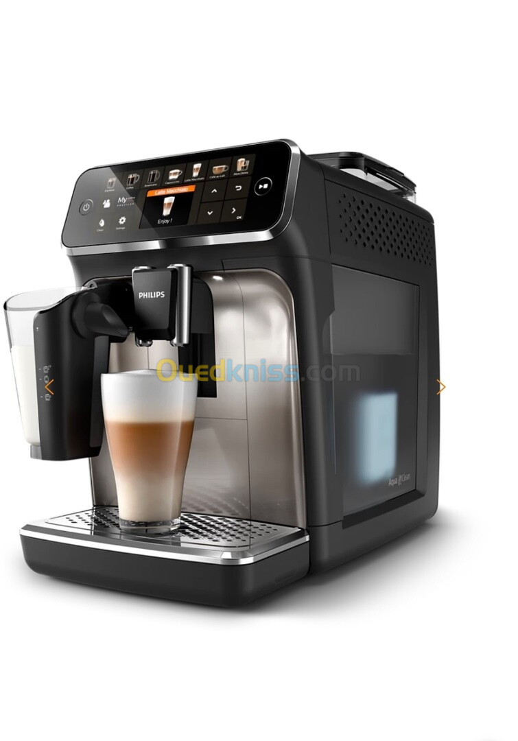 Machine a café Philips Série 5400 Noir / Chrome ep5447/90 ,12 boissons, carafe LatteGo