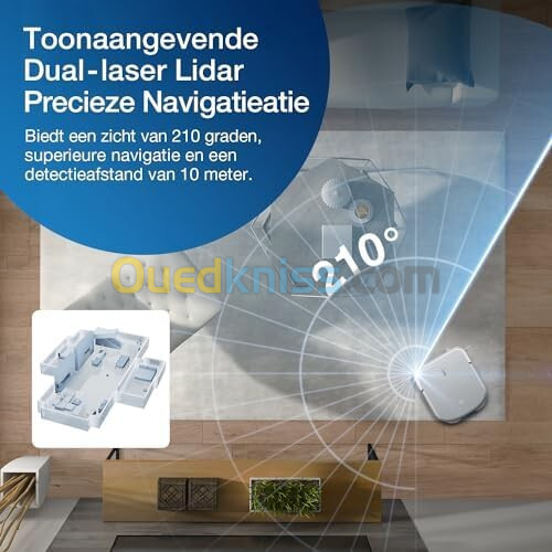  Aspirateur robot laveur ECOVACS DEEBOT X2 Omni  Blanc avec Station,Aspiration 8000Pa