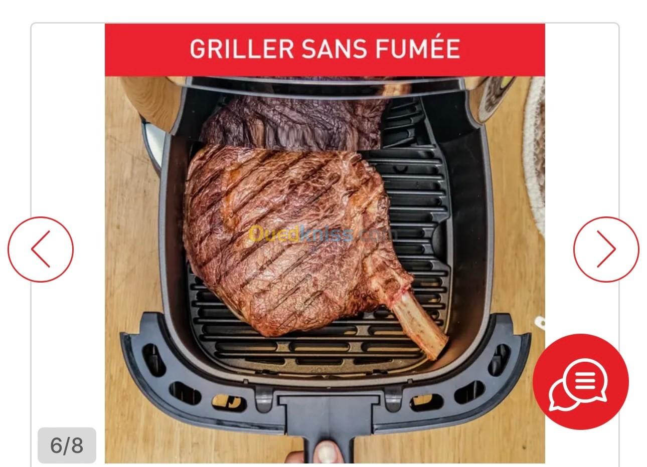 Friteuse MOULINEX 6.5L A AIR CHAUD ET GRILL EASY FRY & GRILL DIGITAL 2-EN-1 XXL INOX EZ801D10