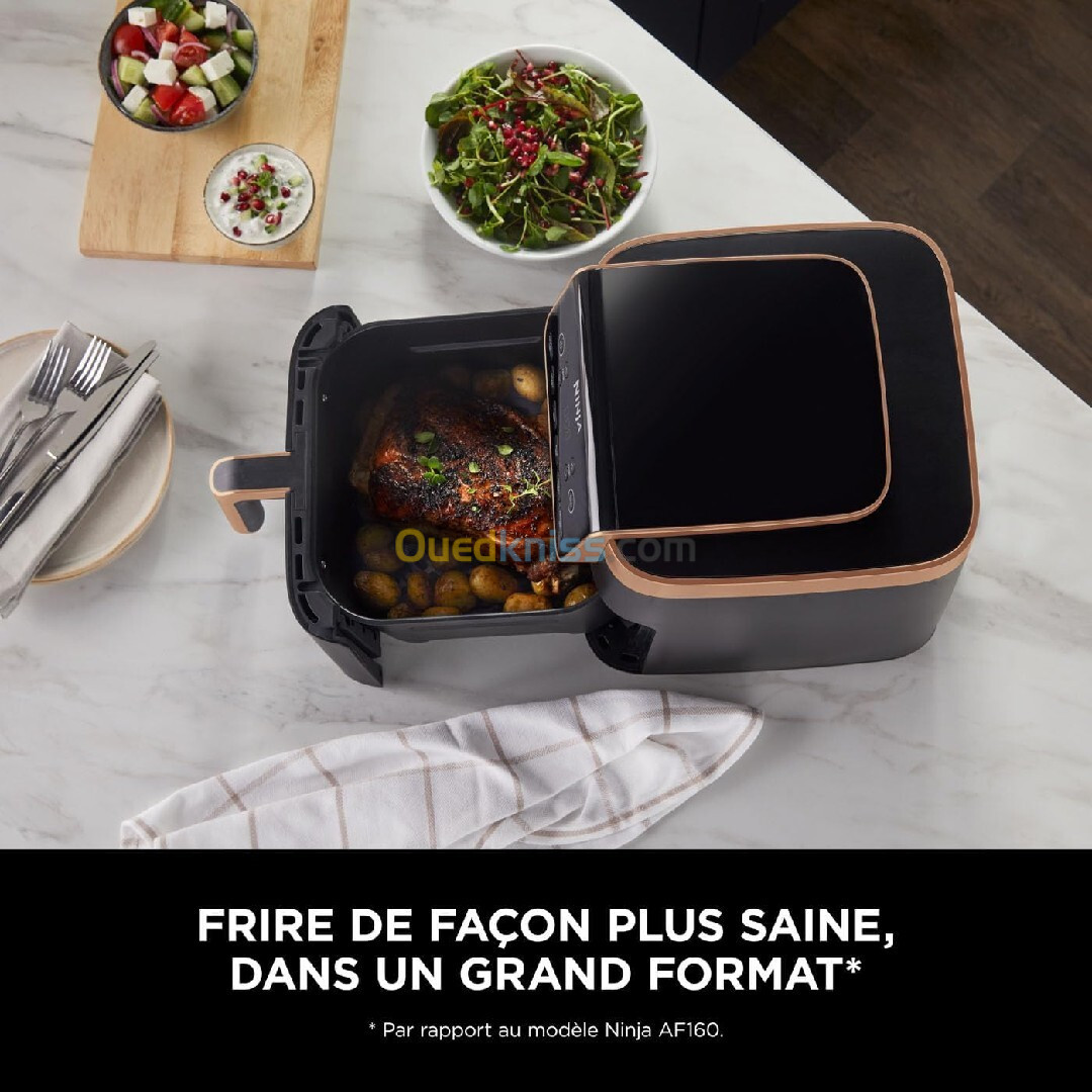 Ninja friteuse air fryer max pro AF180EUCP 6.2 L noir cuivre