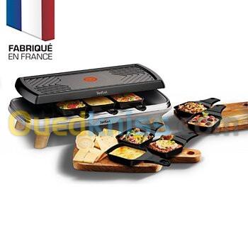 Raclette Tefal GOURMET 3 EN 1 GRILL PLANCHA 8 COUPELLES PROFONDES 1350W RE610D12