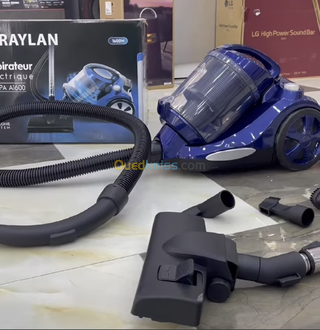 Aspirateur raylan 1600w blue/rouge